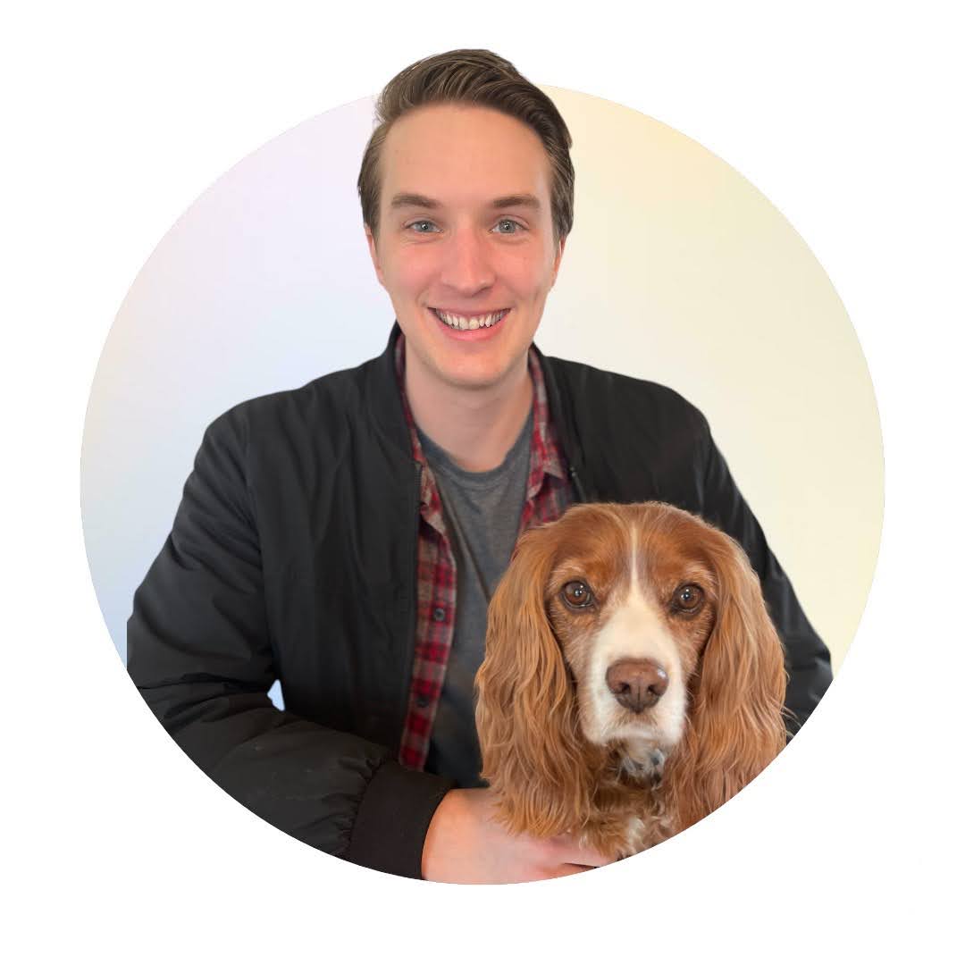 Profile photo of Saul with his dog Dusty